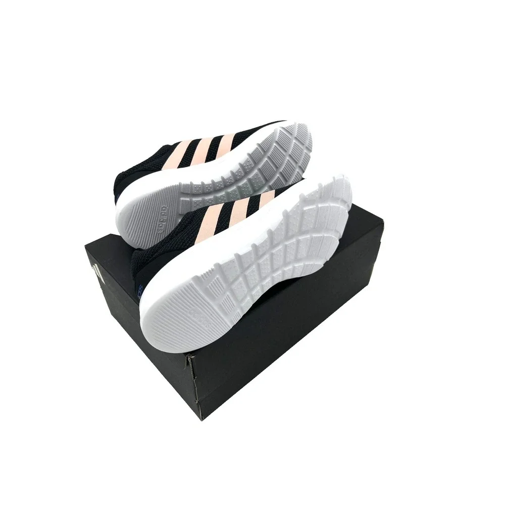 Adidas Lite Racer CLN 2.0 Women's Sneakers Black Pink Stripes size 5‎ 1/2 GZ2818